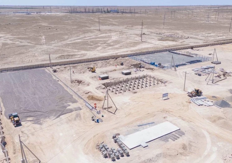 строительство ГПЗ в Жанаозене, фото пресс-службы КМГ