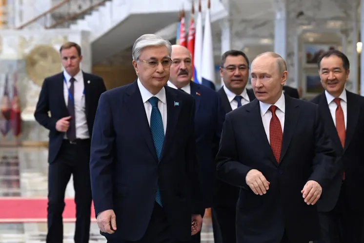 Касым-Жомарт Токаев и Владимир Путин, фото Акорды