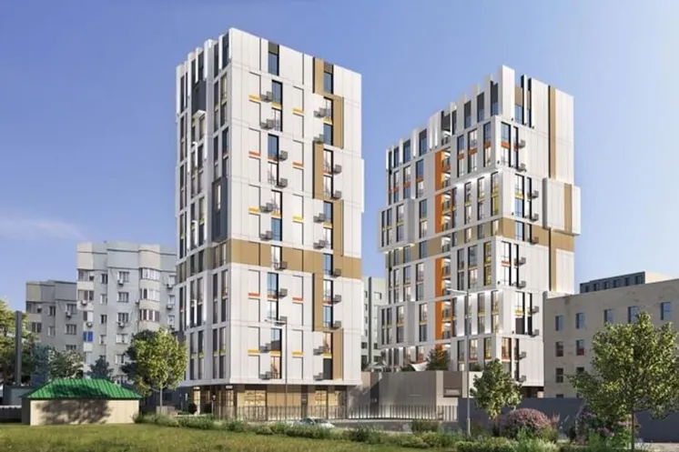 вот так выглядит ЖК на красивой картинке проекта