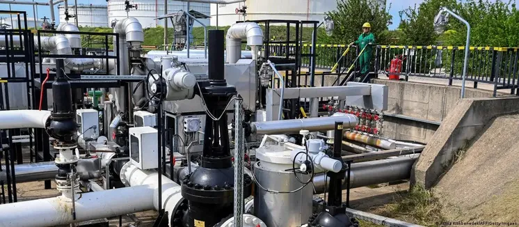 Приемная станция нефтепровода "Дружба" между Венгрией и Россией (фото: 2022 год)Фото: Attila Kiskbenedek/AFP/Getty Imgaes