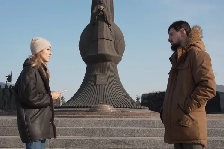 Евгений Коробов в Астане, скриншот видео