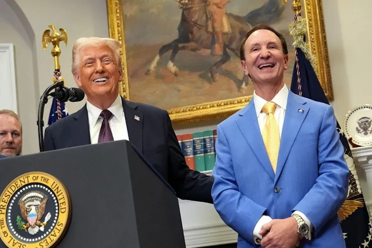 Дональд Трамп и Джефф Лэндри (Фото: Win McNamee / Getty Images)